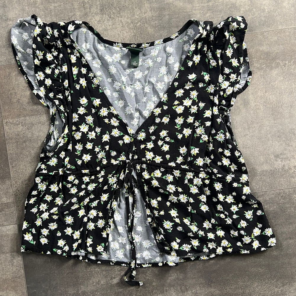 Wild fable black crop top